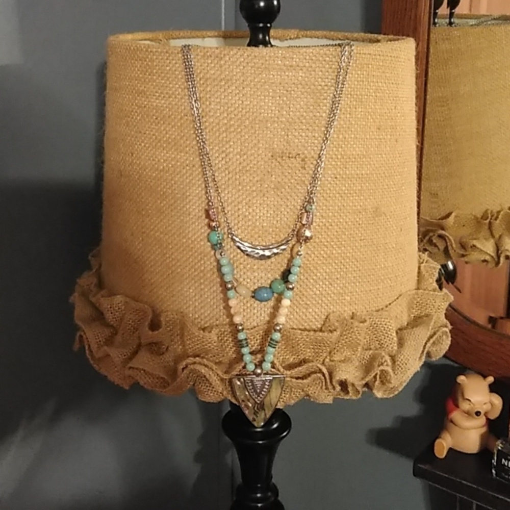 Silver & Colored Beads Necklace